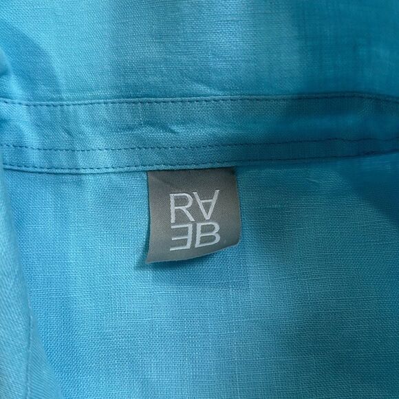 RABE BLOUSE WITH RUCHED SLEEVE. BLUE - Picture 7 of 8
